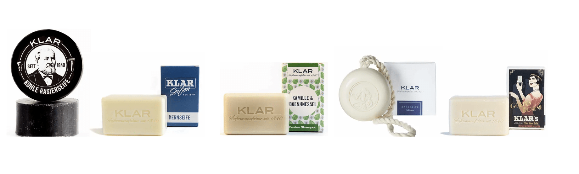 Klar - Produkte aus Deutschlands ältester Seifenmanufaktur seit 1840 - aromazauberei