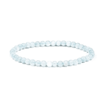 Aquamarin Armband – Echte Aquamarin - Perlen, 4 mm - aromazauberei