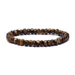 Armband Tigerauge Facette AA - Qualität | elastisch | ±6 mm - aromazauberei