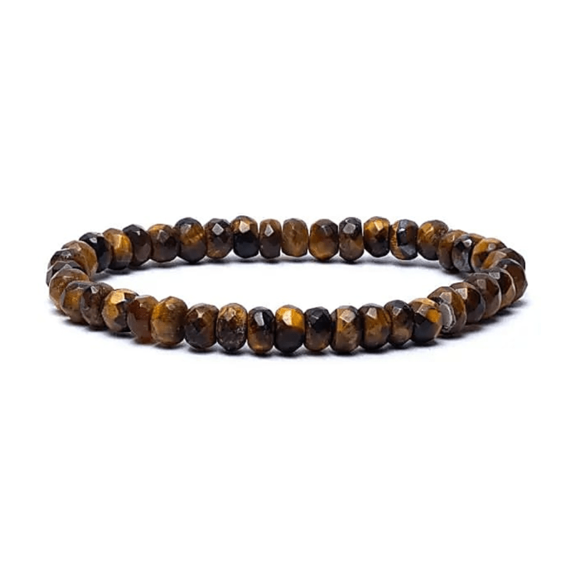 Armband Tigerauge Facette AA - Qualität | elastisch | ±6 mm - aromazauberei