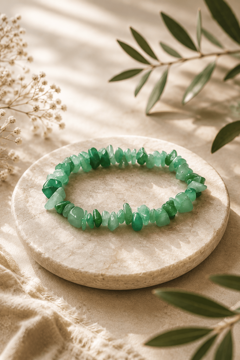 Aventurin Splitterarmband – Heilstein für Glück & Zuversicht - aromazauberei