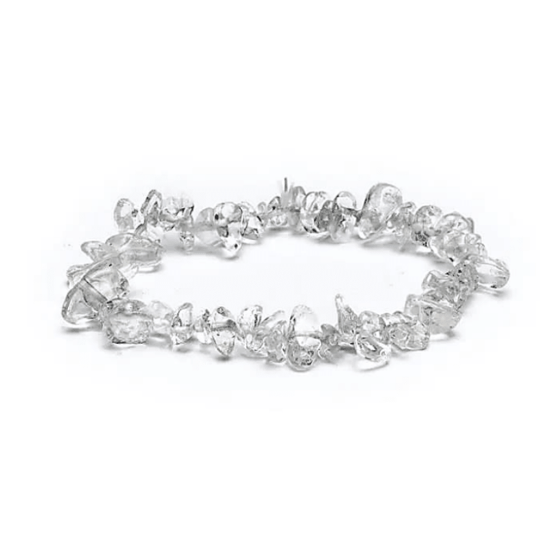 Bergkristall Splitterarmband | Elastisch | Heilstein Schmuck - aromazauberei