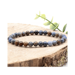 Dumortierit Armband – Kugelperlen AA - Qualität, 6 mm - aromazauberei