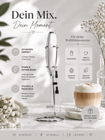 Elektrischer Milchaufschäumer für Matcha, Supplements & Latte | aromazauberei - aromazauberei