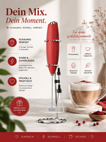 Elektrischer Milchaufschäumer für Matcha, Supplements & Latte | aromazauberei - aromazauberei