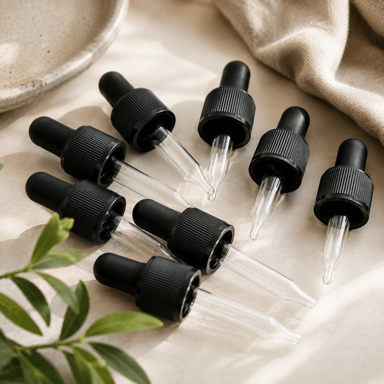Glas Tropfpipetten Aufsätze für 5 und 15 ml - aromazauberei
