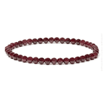 Granat Armband | Elastisch | ± 4 mm Perlen | Heilstein Schmuck - aromazauberei