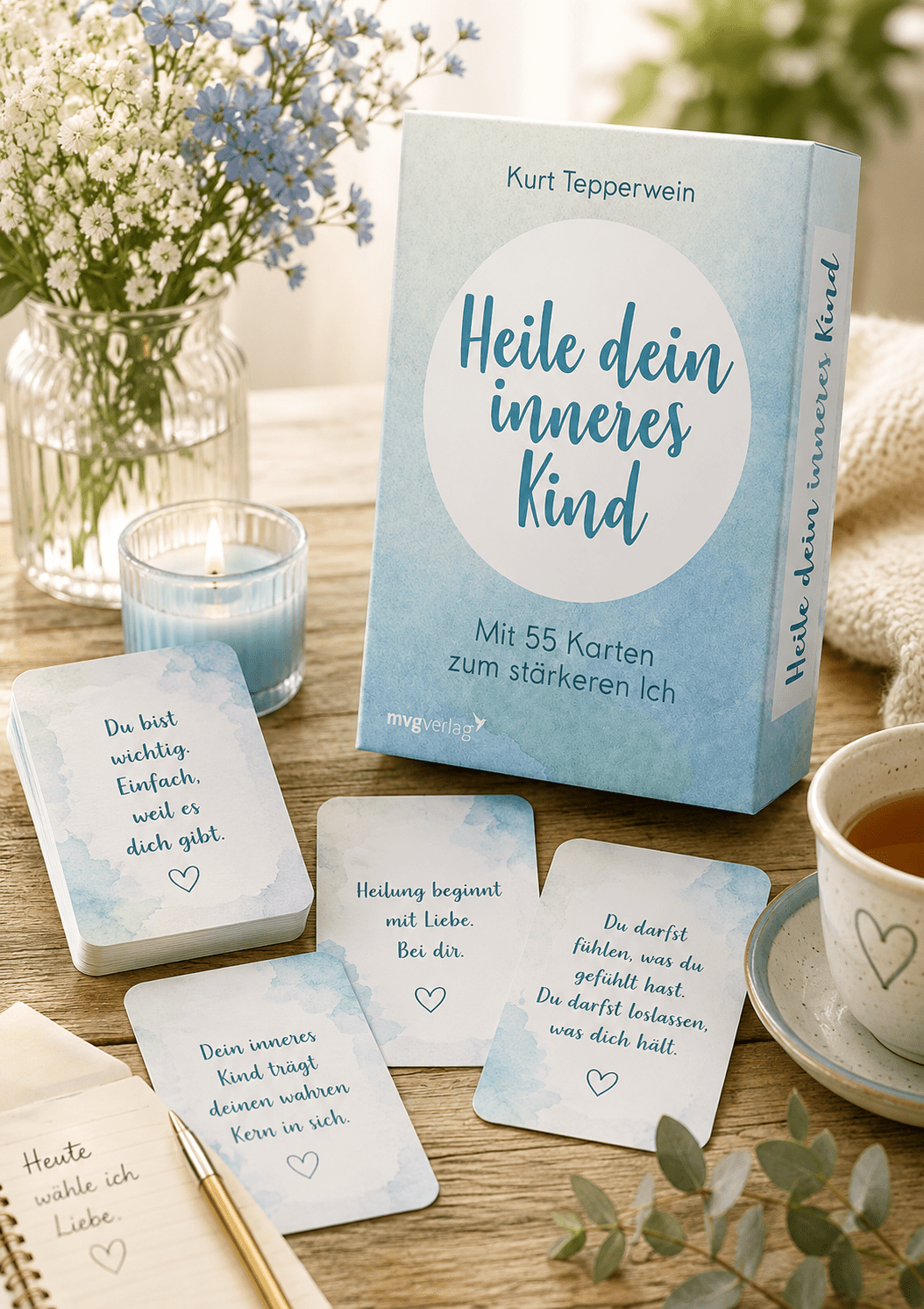 Heile dein inneres Kind – 55 Karten zum stärkeren Ich von Kurt Tepperwein - aromazauberei