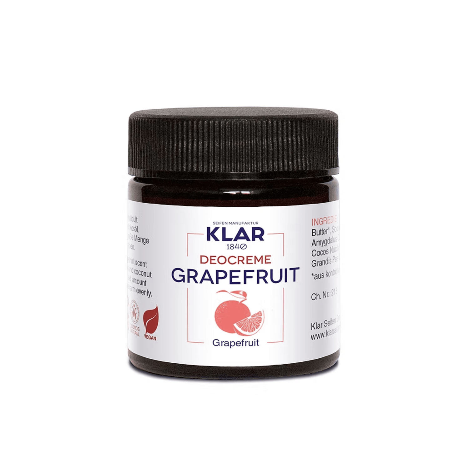 Klar's Deocreme Grapefruit 30g - aromazauberei