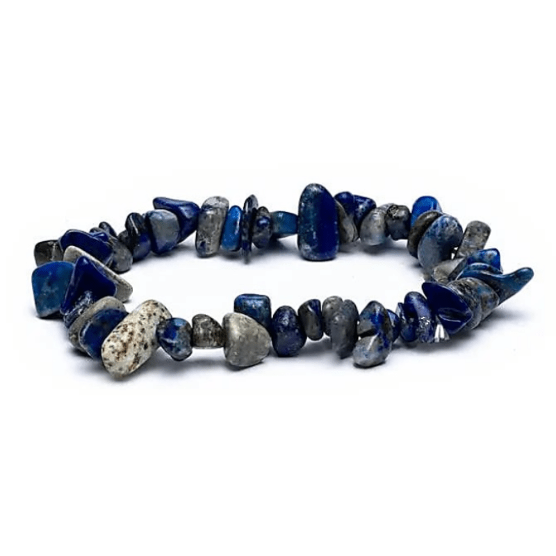 Lapislazuli Splitterarmband | Elastisch | Heilstein Schmuck - aromazauberei