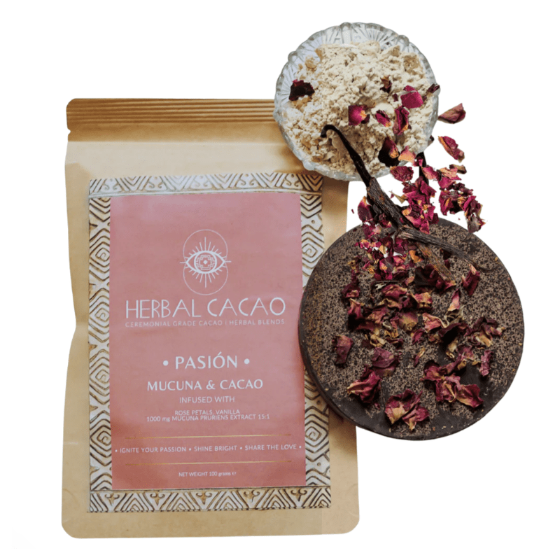 Pasión – Zeremonieller Kakao mit Mucuna Pruriens, Rose & Vanille | Maya - Berg, Belize - aromazauberei