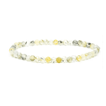 Prehnit Armband – Echte Prehnit - Perlen, 4 mm - aromazauberei