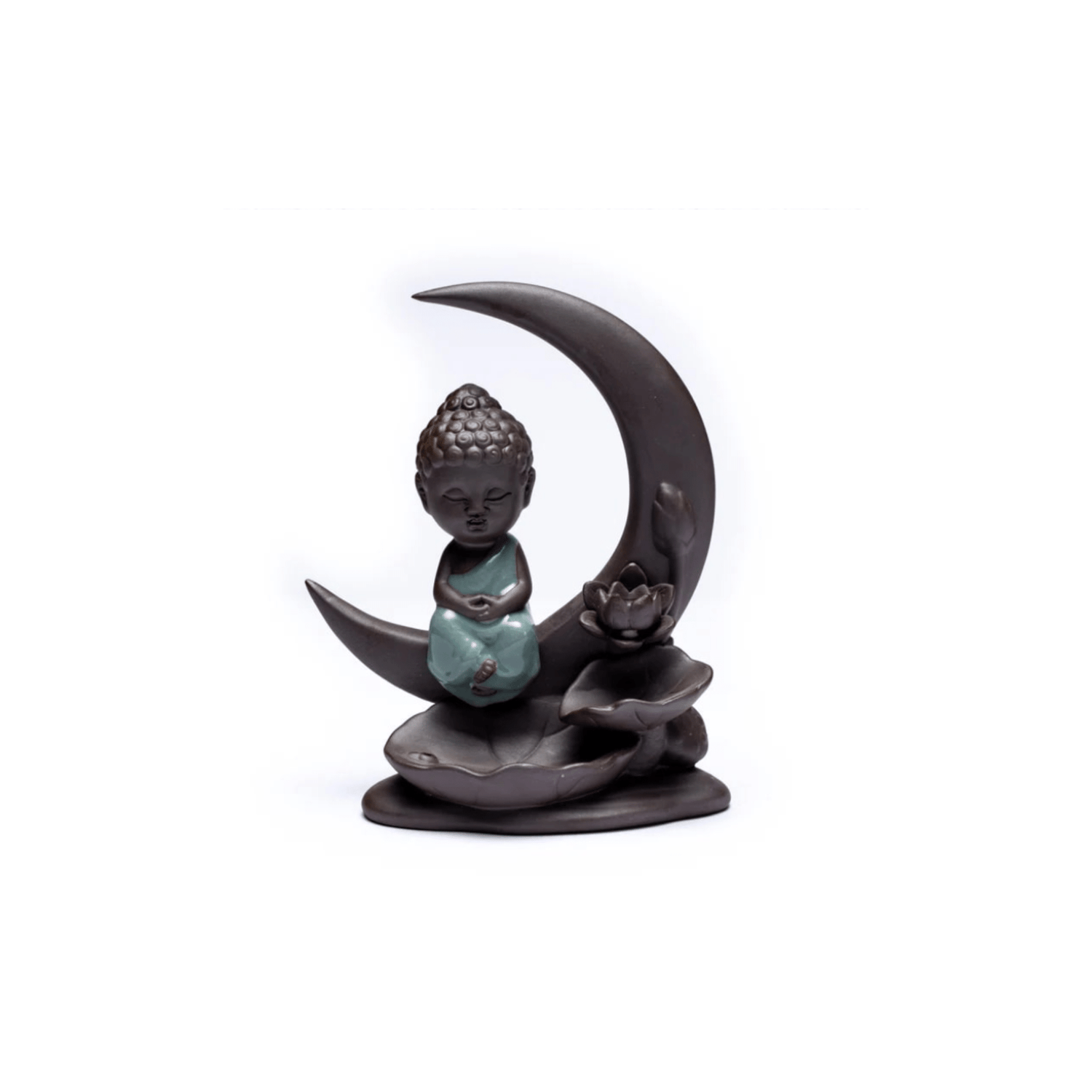Rückfluss Wasserfall Weihrauchbrenner Buddha Mond - aromazauberei