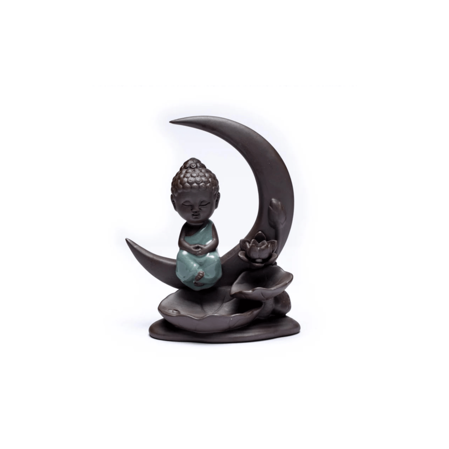 Rückfluss Wasserfall Weihrauchbrenner Buddha Mond - aromazauberei